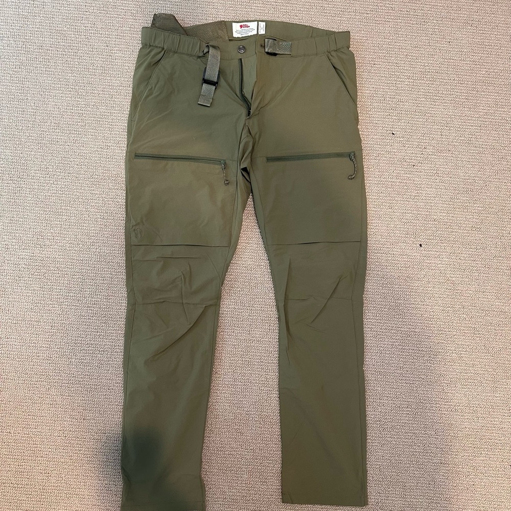 Fjällräven Olive Green Hiking Pants